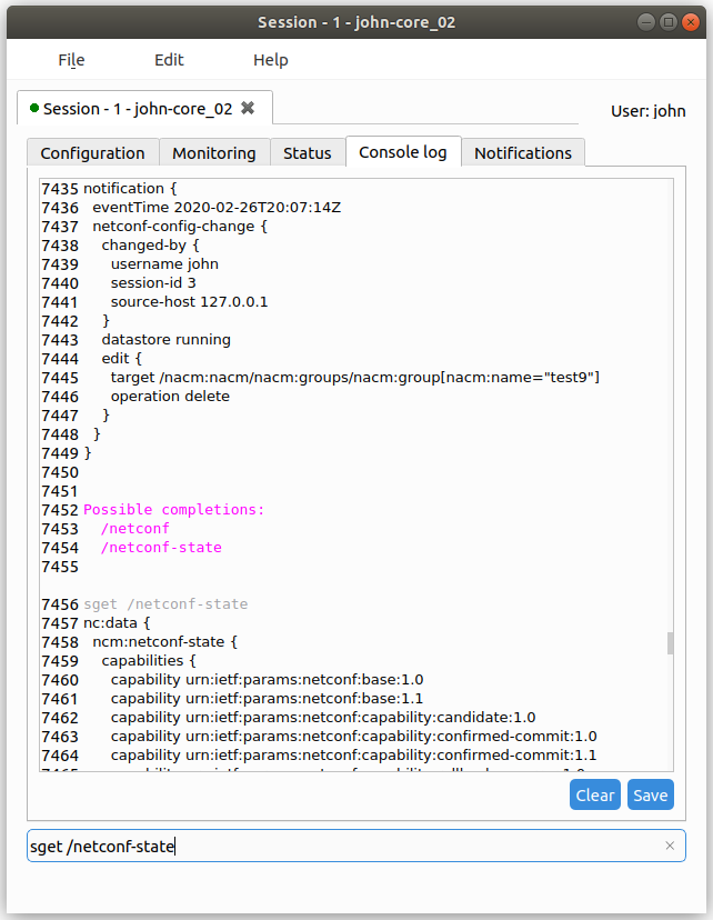 YumaBench_Session_Console_log_tab YumaBench Session Console Log Tab