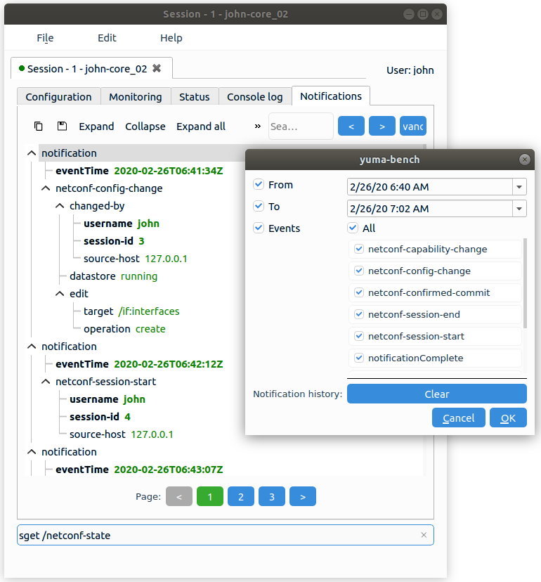 YumaBench_Session_Notifications_tab YumaBench Session Notifications Tab